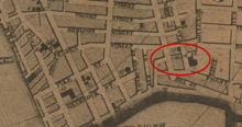 Coles Street in Providence in 1849