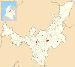 Location of the municipality and town of Cuítiva in the Boyacá Department of Colombia