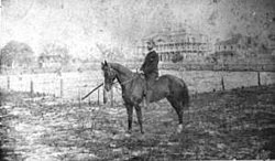 Conant Florida in 1884, post office and Conant Hotel in the background