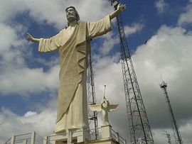 Vista do Cristo da Paz de Bom Jesus do Galho