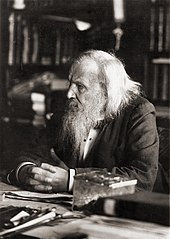 Dmitri Mendeleev in 1897 DIMendeleevCab.jpg