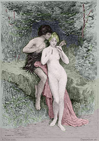 Dafnis ja Khloe. Raphael Collin, 1890.
