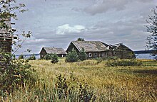 Thousands of abandoned villages are scattered across Russia. Deserted village.jpg
