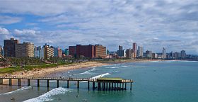 Pogled na Durban sa mora
