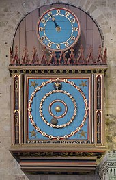 Exeter Cathedral Astronomical Clock, showing the double-XII numbering scheme Exeter Cathedral astronomical clock.jpg