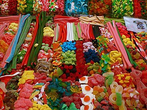 English: Candies, Covered Market, Barcelona, S...