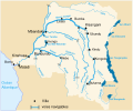 Le fleuve Congo et ses affluents