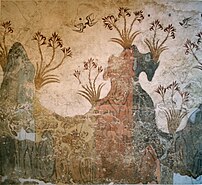 Lentelandschap - fresco uit de Bronstijd