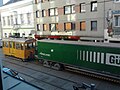 Ein Güterbim-Testzug in Wien