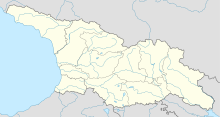 Map showing the location of Gua Krubera (Gua Voronya)