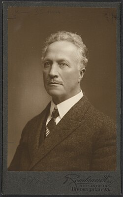 Gottfrid Strömberg vuonna 1923.