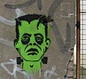 Graffito von Boris Karloff als Frankensteins Monster