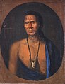 Image 22Lenape chief Lappawinsoe, depicted in a 1735 painting by Gustavus Hesselius (from History of Pennsylvania)