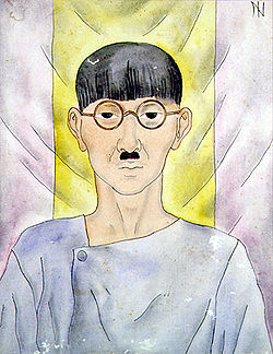 Tsugouharu Foujita portréja[1] (c. 1930)