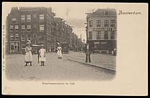 Haarlemmerplein 2, links van de Haarlemmerdijk, circa 1895