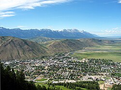 View from Snow King resort in June 2007