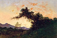 Jules Tavernier, Marin Sunset in Back of Petaluma, early 1880s