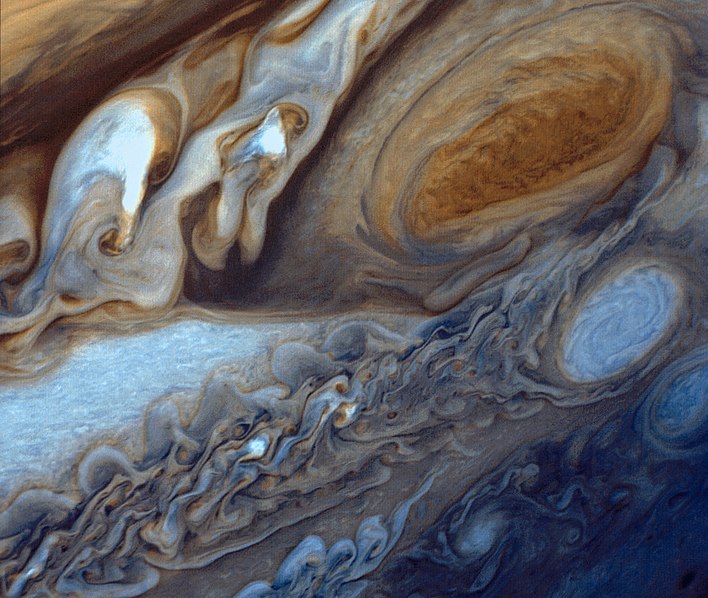 708px Jupiter from Voyager 1 ボイジャー1号が35年をかけて太陽系の外側へと脱出！