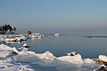 Het strand van Käsmu in de winter