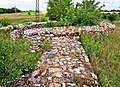 Kastell Tokod: ovaler, hufeisenförmiger Turm in der Ostecke.