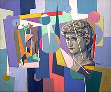 Le David souvenir, olio su tela, 60x73 (1988)