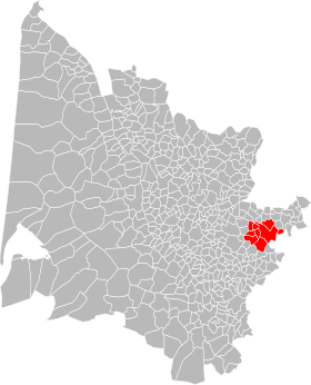 Localisation de Communauté de communes du Pays de Pellegrue