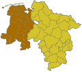 Zuständigkeitsbereich des Regionalbeauftragten in Oldenburg