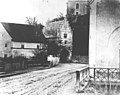 Historische Aufnahme des Tores mit Blickrichtung stadteinwärts (um 1870)