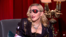 Madonna in an interview with MTV International in April 2019 Madonna on Medellin MTV premiere.png