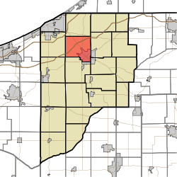 Map highlighting Center Township, LaPorte County, Indiana.svg
