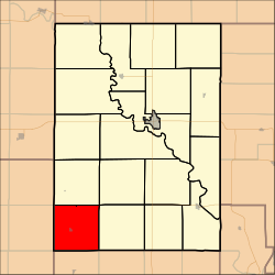 Location in Clay County