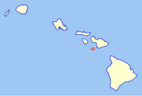 卡胡拉威島(Kahoʻolawe)的位置