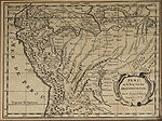 Mapa del Perú de Nicolas Sanson d'Abbeville (1600-1667)