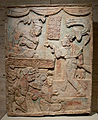 Presentación de cautivos mayas.