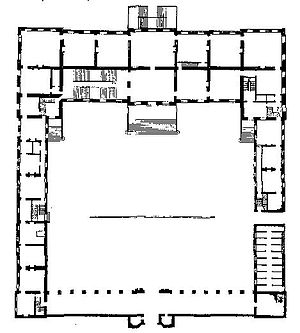 Montagu House - plan from Vitruvius Britannicus