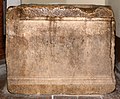 L'iscrizione romana usata come fonte battesimale