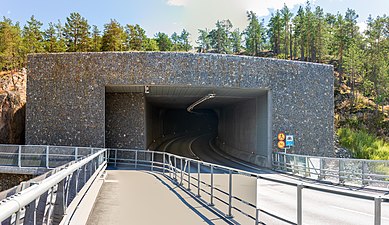 Norra tunnelmynningen Juli 2019