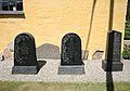 Ølsemagle Kirke. Gravestones by the quire.