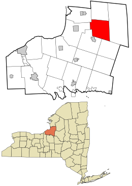 Location in Oswego County and the state of New York.