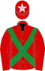 Red, green cross-belts, white star on cap