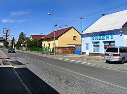Ulice Žižkova v Popkovicích