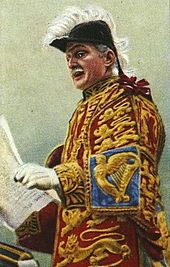 Sir Algar Howard became the first Norroy and Ulster King of Arms in 1949. Player's cigarettes Norroy King of Arms cropped.jpeg