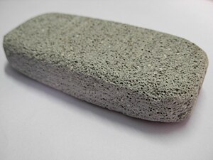 A close-up of a Pumice Stone.