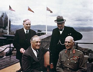 King and other allied leaders in Quebec City, 1943
