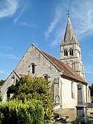 L'église romane Saint-Vaast, façade occidentale.