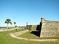 Espanjalaisten rakennuttama linnoitus Castillo de San Marcos St. Augustinessa.