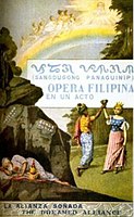 Promotion for the opera, Sangdugong Panaguinip (1902)