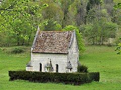 La chapelle de La Pouyade dans le vallon du Boulou, à Sceau-Saint-Angel.