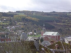 Stavelot, vu du RAVeL 45