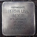 Stolperstein für Bertha Lina Meyer geb. Lehmann